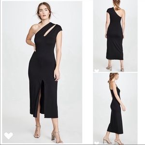 Reformation Saravea one shoulder midi dress